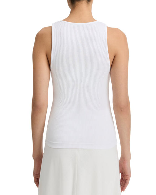 Vince Mixed Media Henley Shirt Blanc Small 3