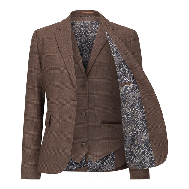 Infinity Three-Piece Suit Brown US 6 4