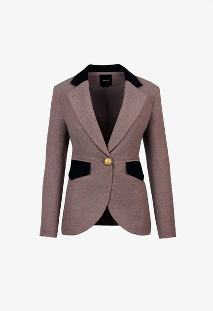 Smythe Blocked Seamed Blazer Grey US 2 4