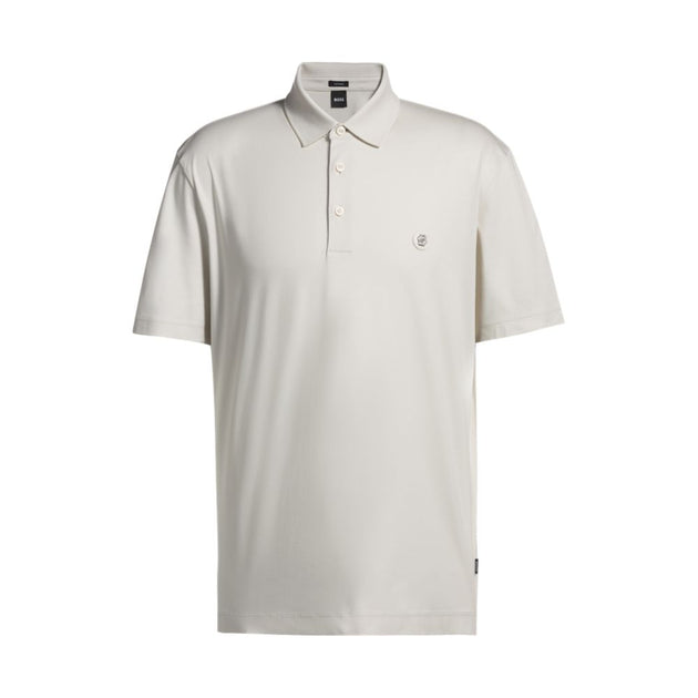 Boss mercerisiertes Baumwoll-Poloshirt Beige Medium 3