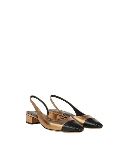 Veronica Beard Cecile Slingback Shoes Gold US 6 2