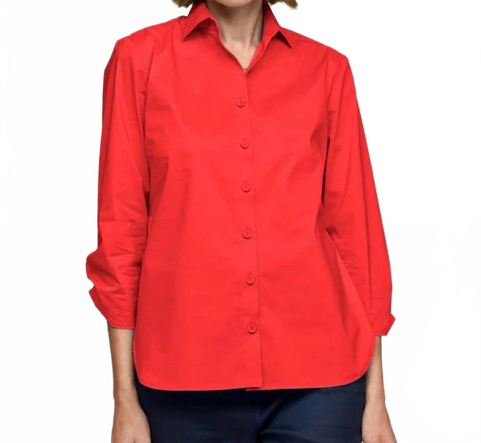 Hinson Wu Delphine Top Red Small 2