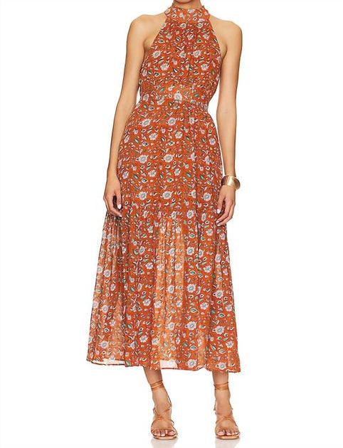 Cleobella Wilder Maxi Dress Brown XS 3
