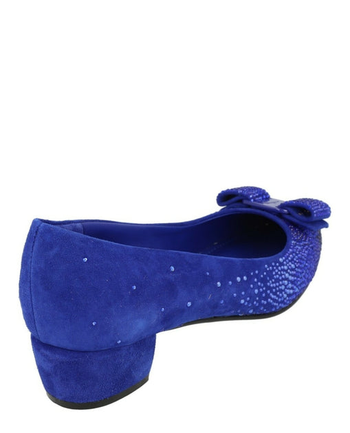 Salvatore Ferragamo Vara Pump Blue US 10 4