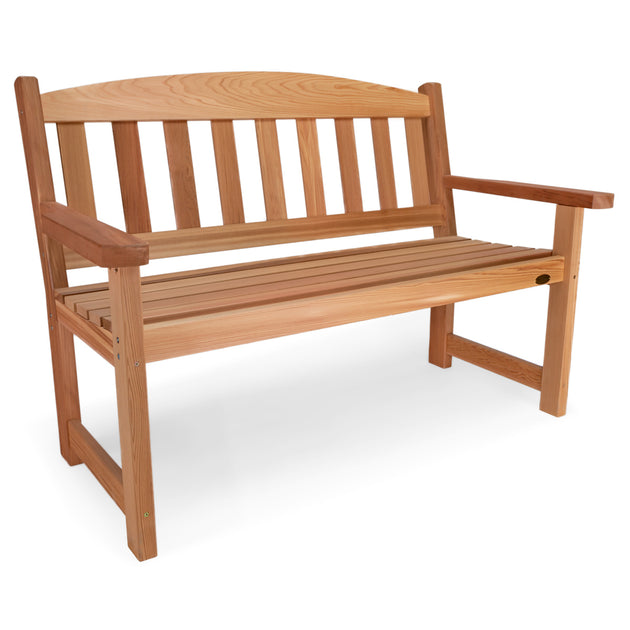 Hivvago Cedar Garden Bench 2