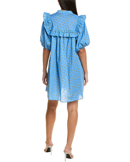 Maison Maar Mini Dress Blue Medium 5