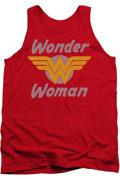 Gildan DC Comics Wonder Woman Wings Tank Top Rot Small 2