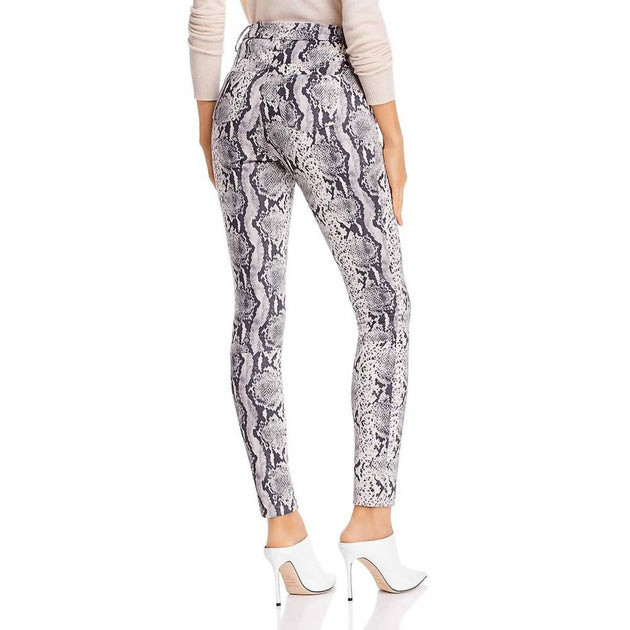 Sunset & Spring Women's Snake Print Ankle Skinny Pants Multi XSmall 3
