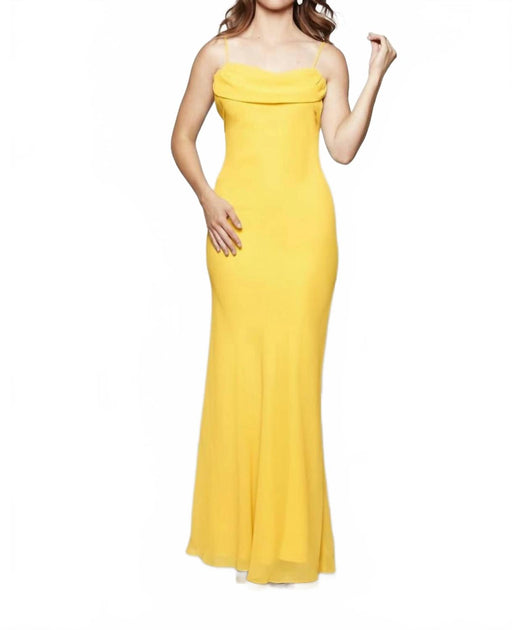 Milano Formals Flowing Muse Maxi Dress Yellow EU 38 2
