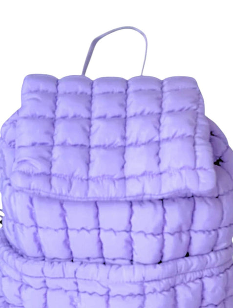 Lil Darlings Puffer Backpack Purple One Size 3