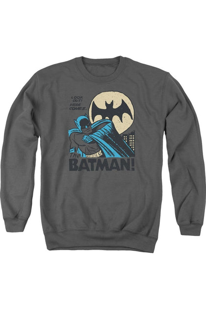 Gildan DC Comics Look Out Crewneck Sweatshirt Grey Medium 2