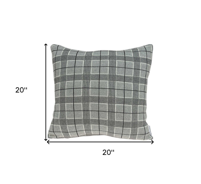 Hivvago Accent Pillow Cover Gray 20x20x7in 4