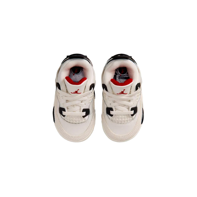 Nike Jordan 4 Retro OG FC Sail / Black - University Red Bambin 3