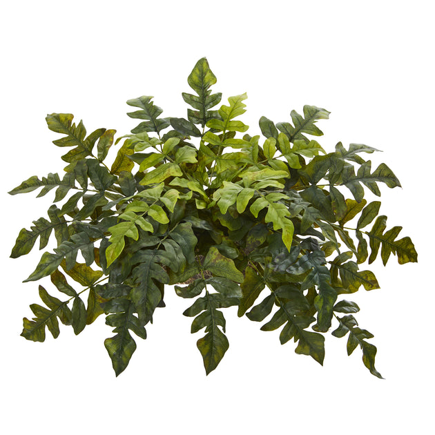 Hivvago 32in Holly Fern Artificial Plant Green 2