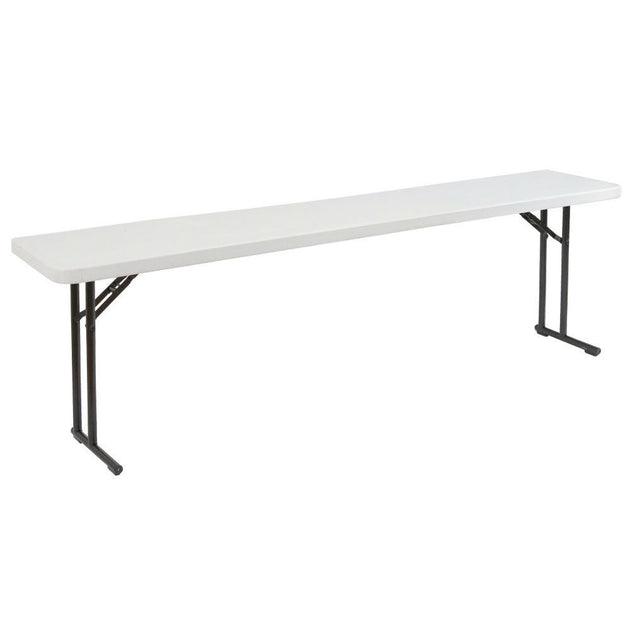 Hivvago Folding Table Gray 72in 2