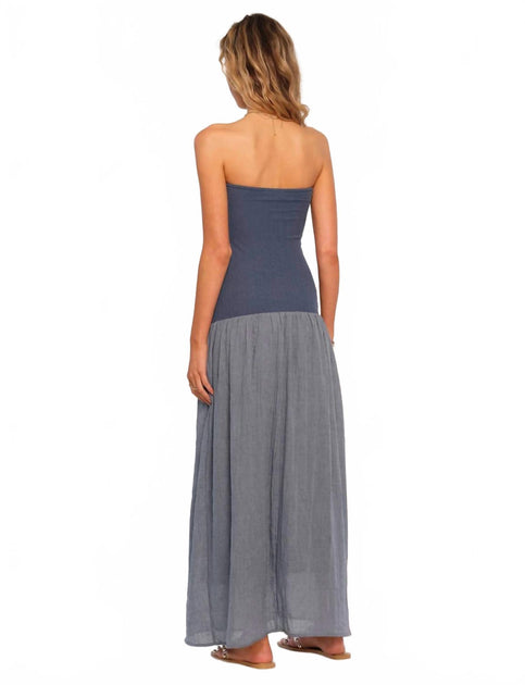 Heartloom Venus Trägerloses Maxikleid Grau Large 3