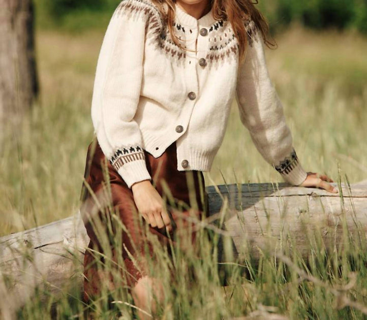 DÔEN Clarke Cardigan Beige Large 2