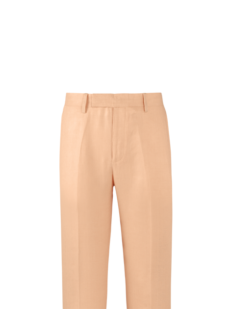 Paul Fredrick Linen Chambray Twill Pants Blue 36 4