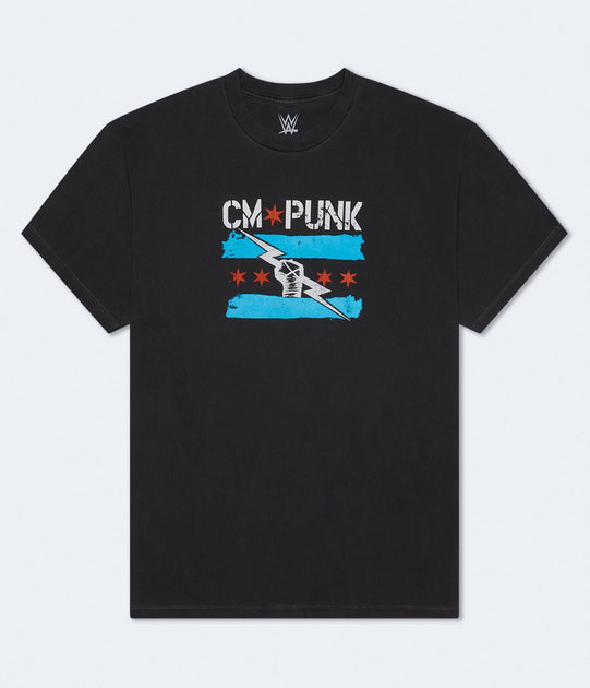 Aeropostale WWE CM Punk Graphic Tee Black Medium 3