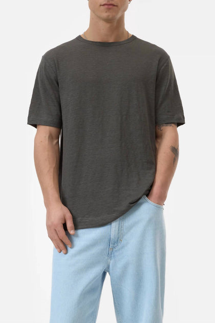 Closed Linen Blend T-Shirt Grey Medium 2
