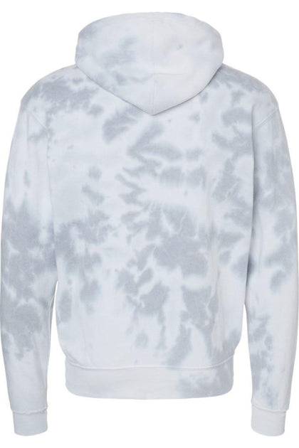 J. America Tie-Dyed Fleece Hooded Sweatshirt Blue Medium 3