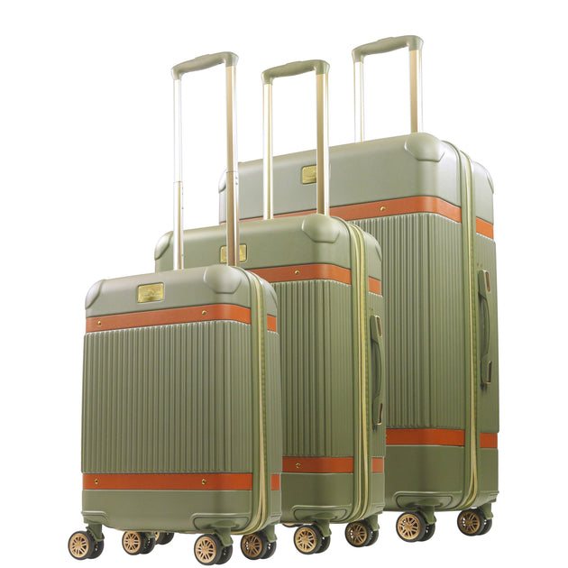 Tommy Bahama 3-piece Hard-sided Luggage Set Stripes ShopSimon