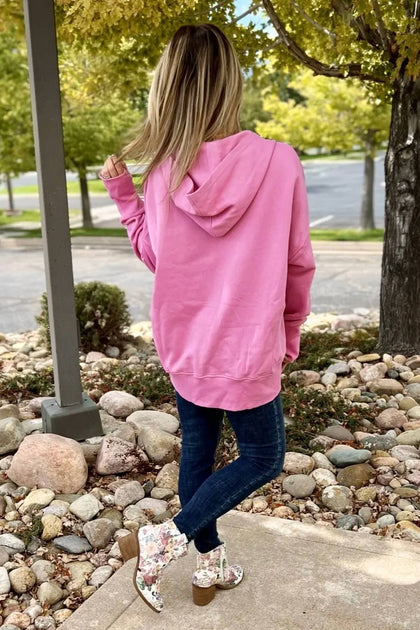 Much Ado Hannah Pullover Kapuzenpulli Pink S/M 5