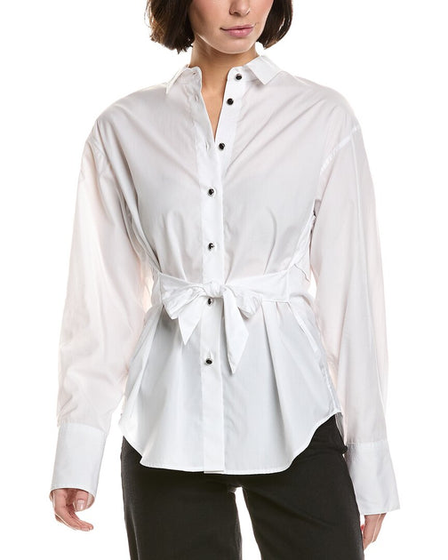 rag & bone Eve Poplin Shirt White XS 2