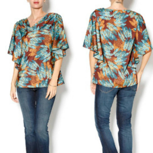 Ivy Jane Blouse Fluide Bleu Petit 2