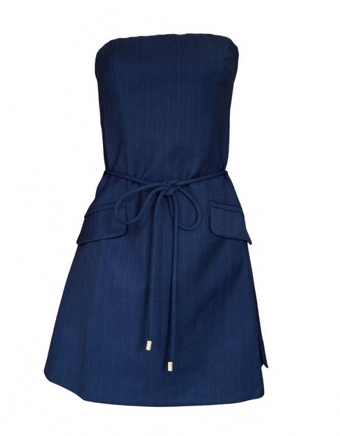 Karina Grimaldi Randia Mini Dress Blue Medium 3
