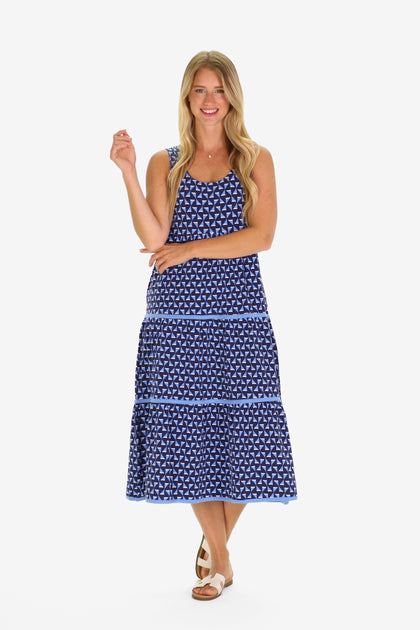 Duffield Lane Lucy Kleid Blau Large 3