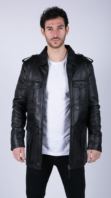 TruClothing Safari Parka Coat Black Small 3