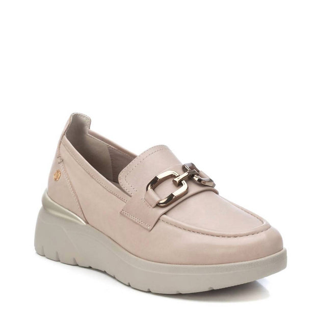 Xti Carmela Leather Moccasins Beige US 8 3