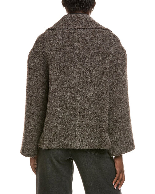 Cinzia Rocca Icons Wool-Blend Coat Grey US 8 3