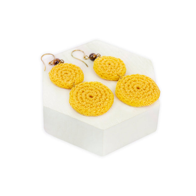 The Sak Jasper Double Disc Earrings Multi 6