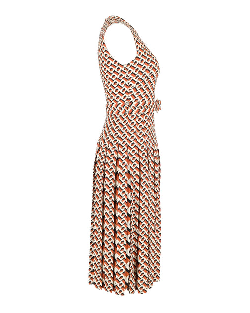 Diane Von Furstenberg Sleeveless Dress Brown XS 3
