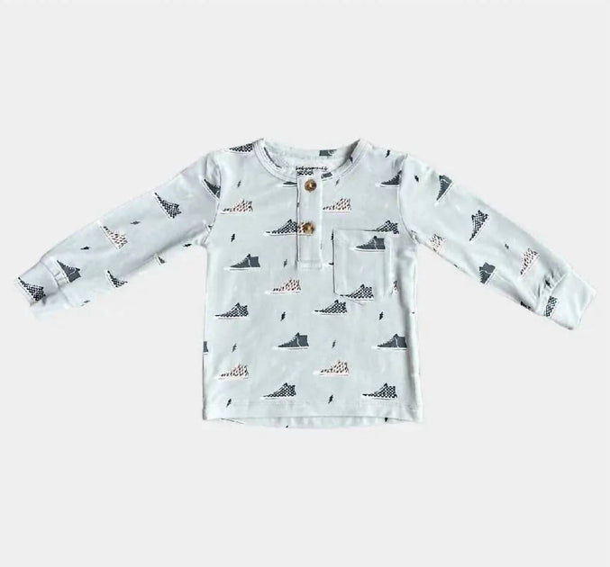 Babysprouts Henley Tee Grey 6-12 Months 2