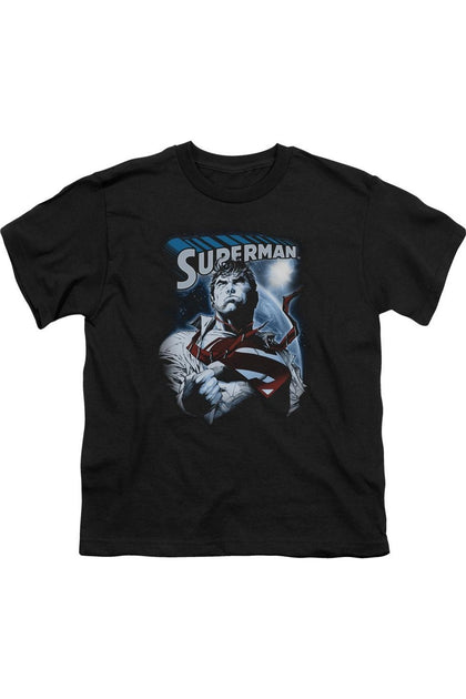 Gildan Superman Protect Earth Short Sleeve Tee Black Medium 2