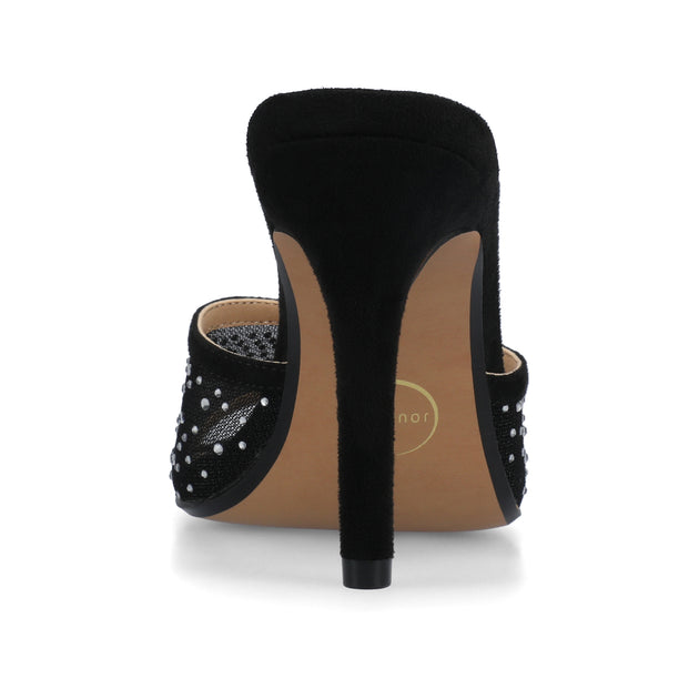 Journee Collection Hensley Open Toe Pumps Black US 8 4