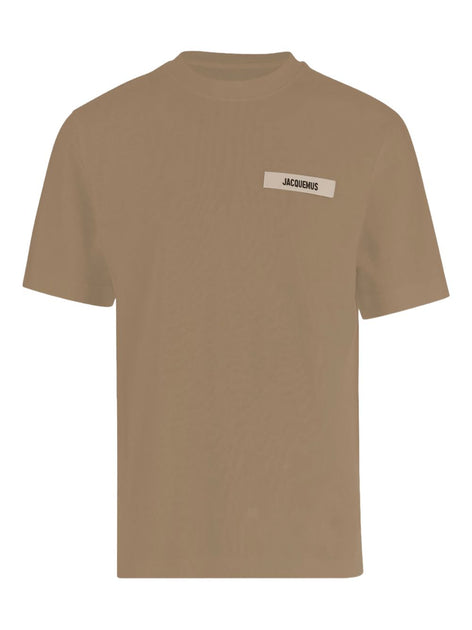 Jacquemus Ribbed Crew Neck T-Shirt Brown Medium 2