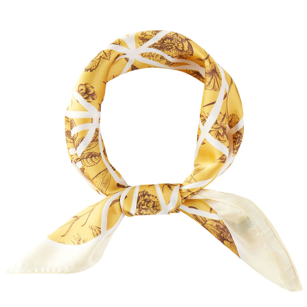 TRUEDAMES Square Bandana Scarf Gold One Size 3