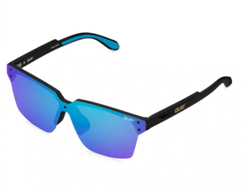 QUAY Homestretch Sunglasses Blue One Size 4