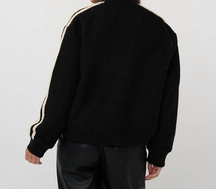 ESQUALO Round Neck Bomber Jacket Black US 12 4
