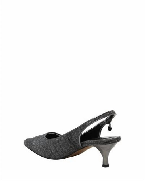 J. Renee Battista Slingback Pump Silver US 9.5 4