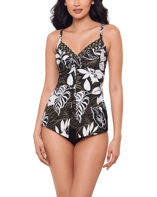 Miraclesuit Elle Dorado Love Knot Tankini Multi US 12 2