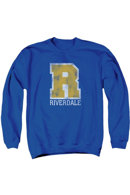 Gildan Riverdale Varsity Crewneck Sweatshirt Blue XXL 2