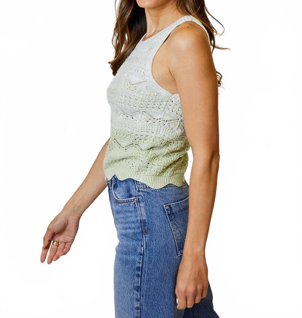 dh NEW YORK Ombre Halter Top Green Medium 3