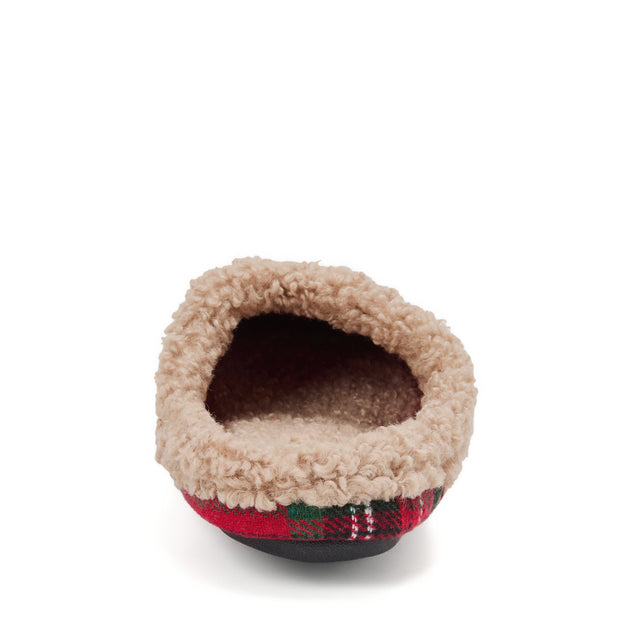 Dearfoams Mama Bear Plaid Clog Slipper Multi Large 5