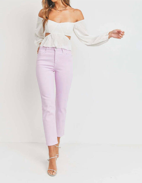 JUST BLACK DENIM Cigarette Jean Purple 27 3