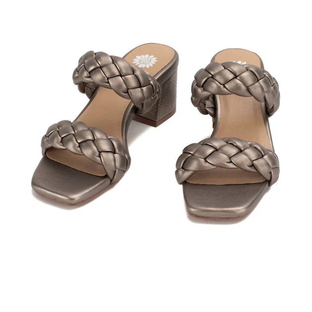 Yellow Box Carlen Heel Sandals Grey US 9.5 4
